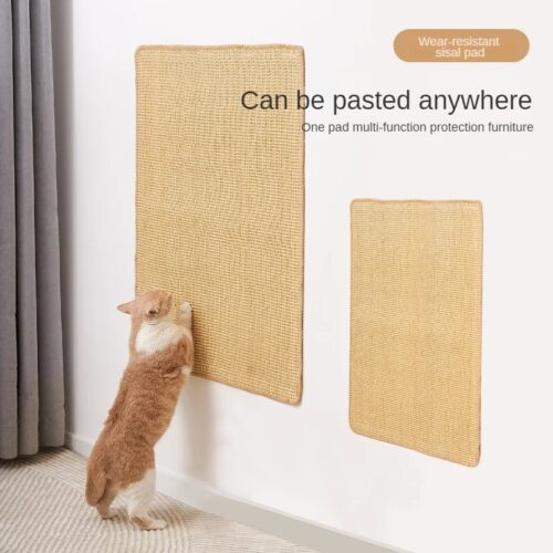 Cat Scratcher Sisal Hemp Scratching Board Wall Scratching Pad Furniture Protective Scratching Post for Cat Paw Training