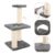 Cat Tree Towers Climbing Frame Trees One-piece & Wear-resistant Scratching Pole Light Grey Comfortable Kitten Scratcher Pet