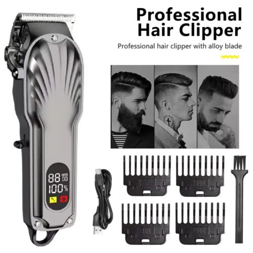 Hair Cutting Machine Professional Hair Clipper Beard Trimmer Barber USB Rechargeable Electric Cordless Trimmer for Men