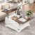 Square coffee table, lift top coffee table with wireless charging station, coffee table with large hidden storage